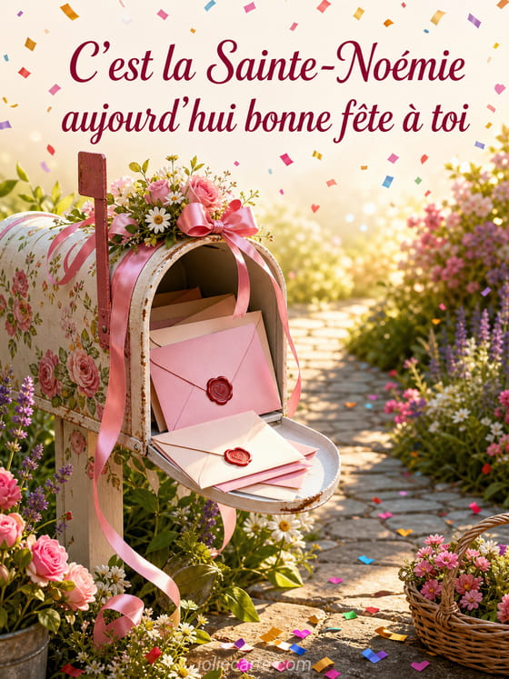 Carte bonne fête Noémie