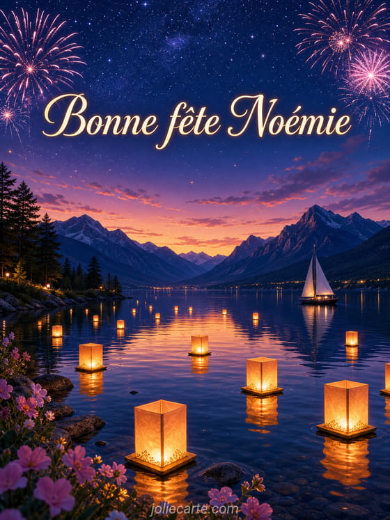 Carte bonne fête Noémie