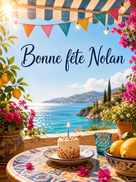 Carte bonne fête Nolan