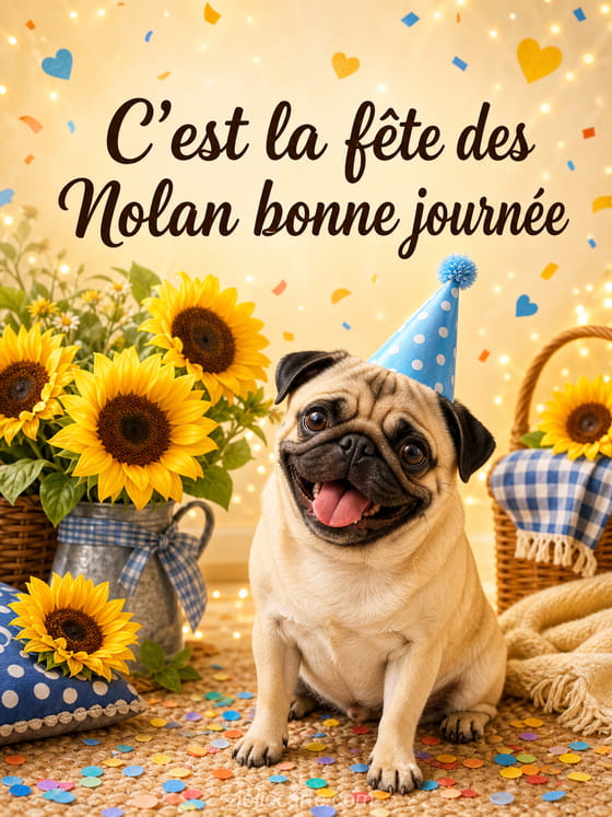 Carte bonne fête Nolan