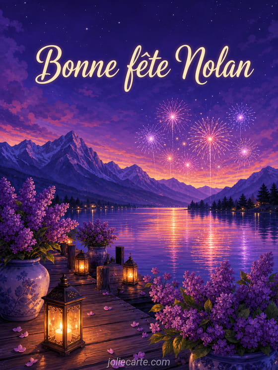 Carte bonne fête Nolan