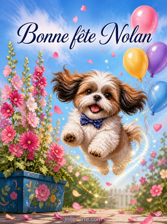Carte bonne fête Nolan