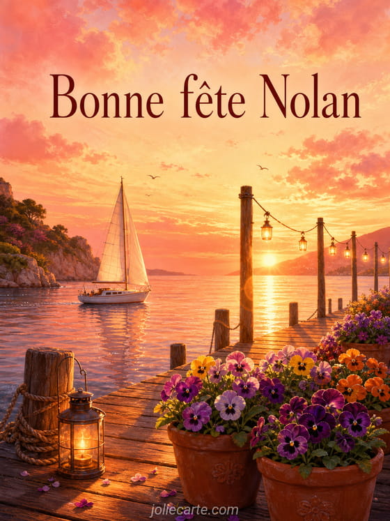 Carte bonne fête Nolan