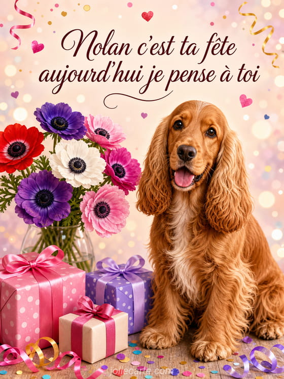 Carte bonne fête Nolan