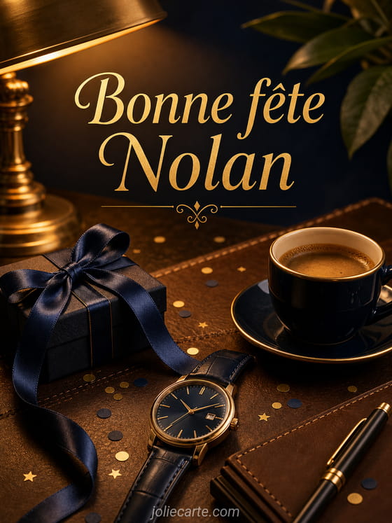 Carte bonne fête Nolan