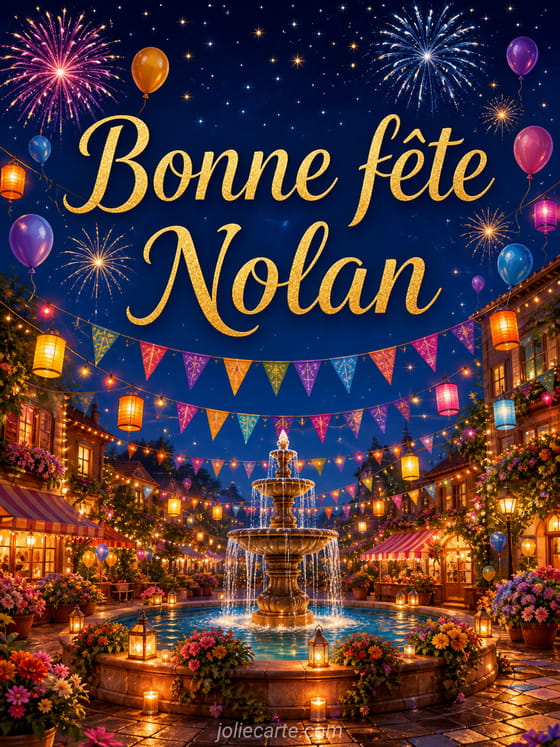 Carte bonne fête Nolan