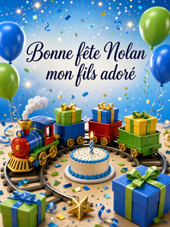 Carte bonne fête Nolan