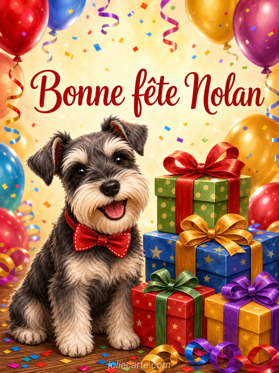 Carte bonne fête Nolan
