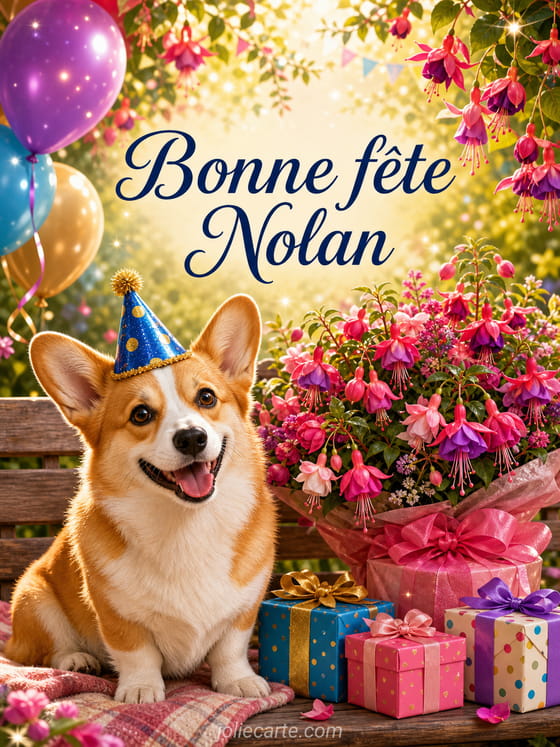 Carte bonne fête Nolan