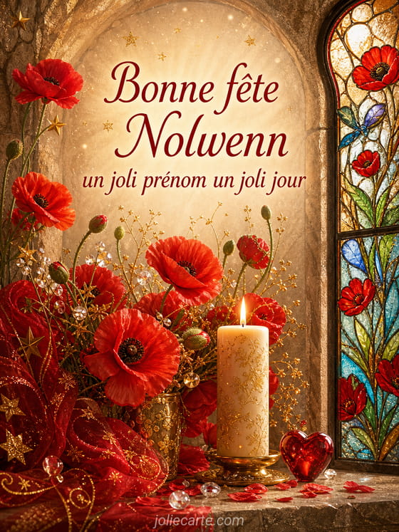 Carte bonne fĂȘte Nolwenn