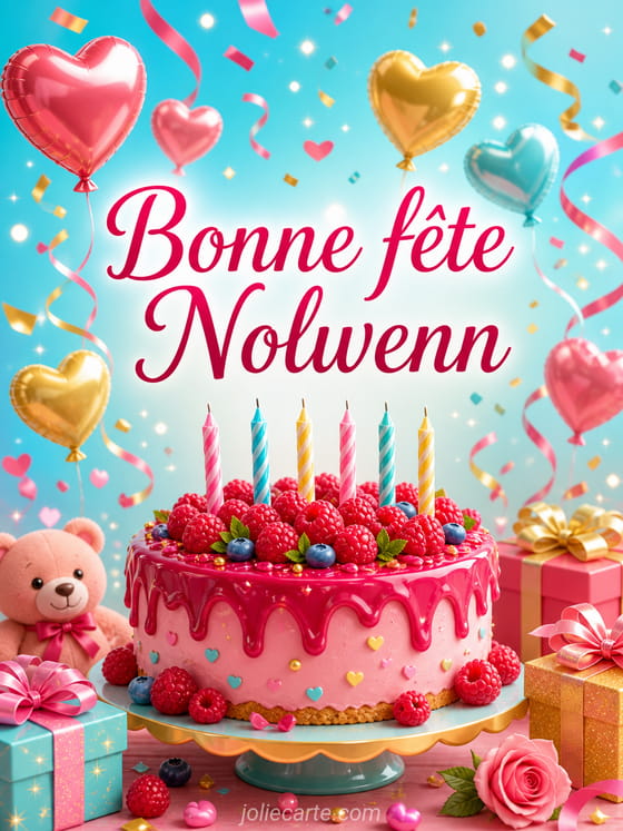 Carte bonne fĂȘte Nolwenn
