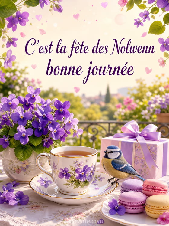 Carte bonne fĂȘte Nolwenn