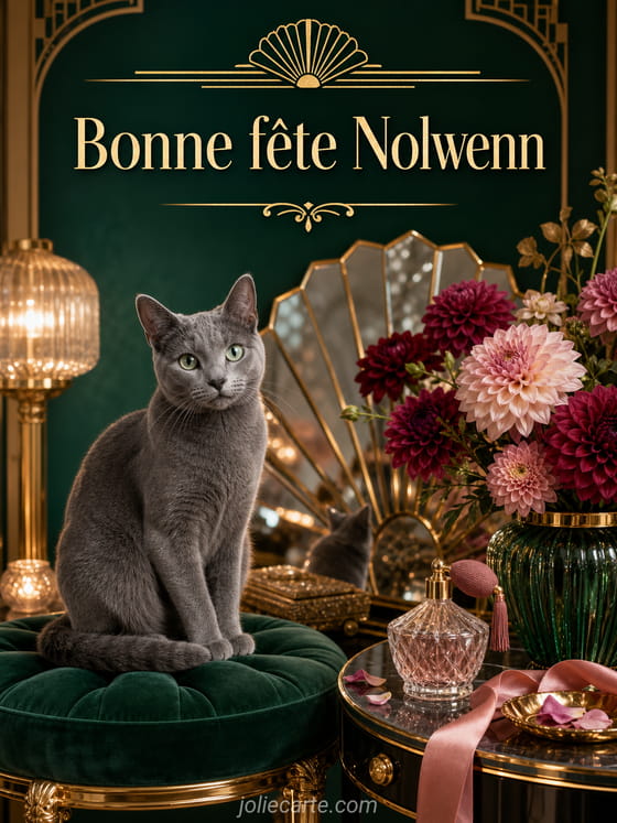 Carte bonne fĂȘte Nolwenn
