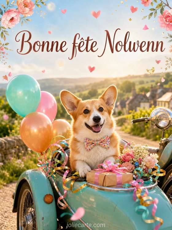 Carte bonne fĂȘte Nolwenn