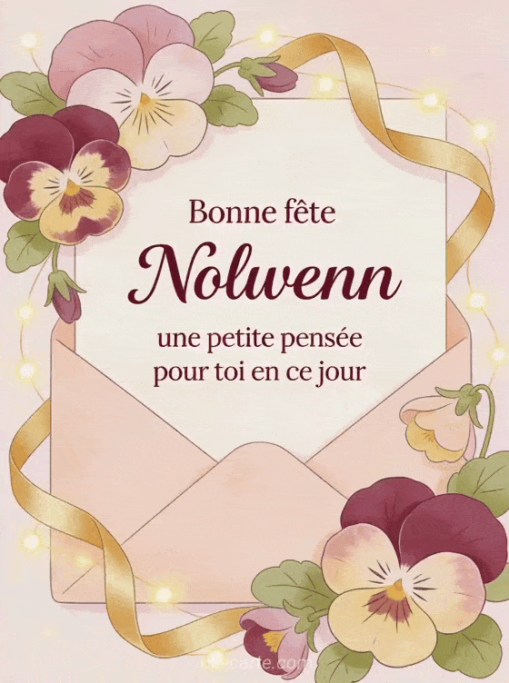 Bonne fête Nolwenn - Carte bonne fete nolwenn gratuite