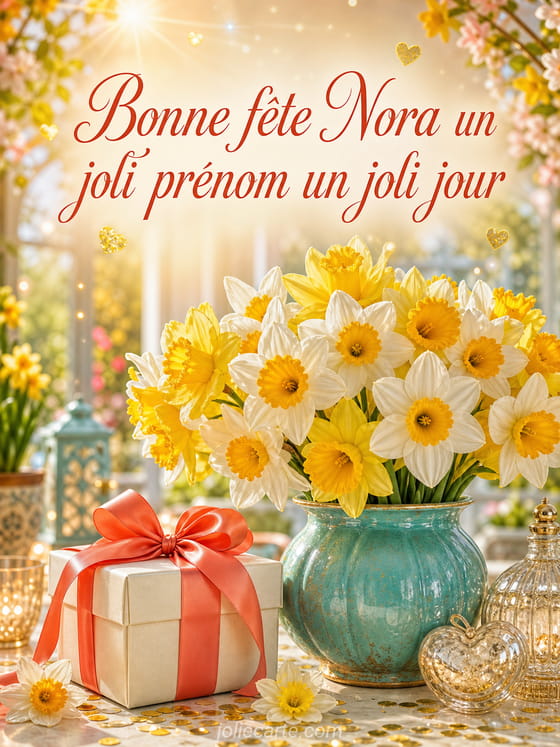 Carte bonne fĂȘte Nora