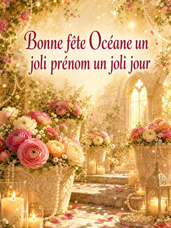 Carte bonne fête Océane