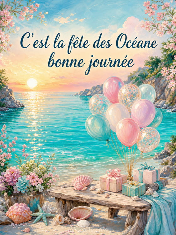 Carte bonne fête Océane