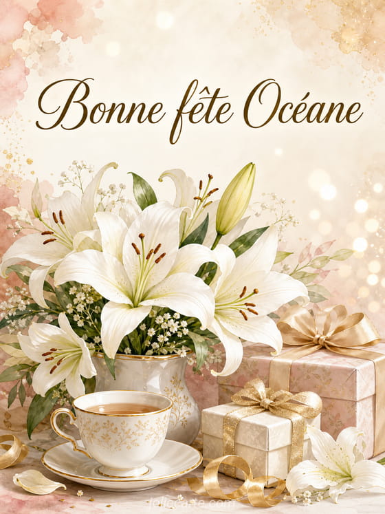 Carte bonne fête Océane