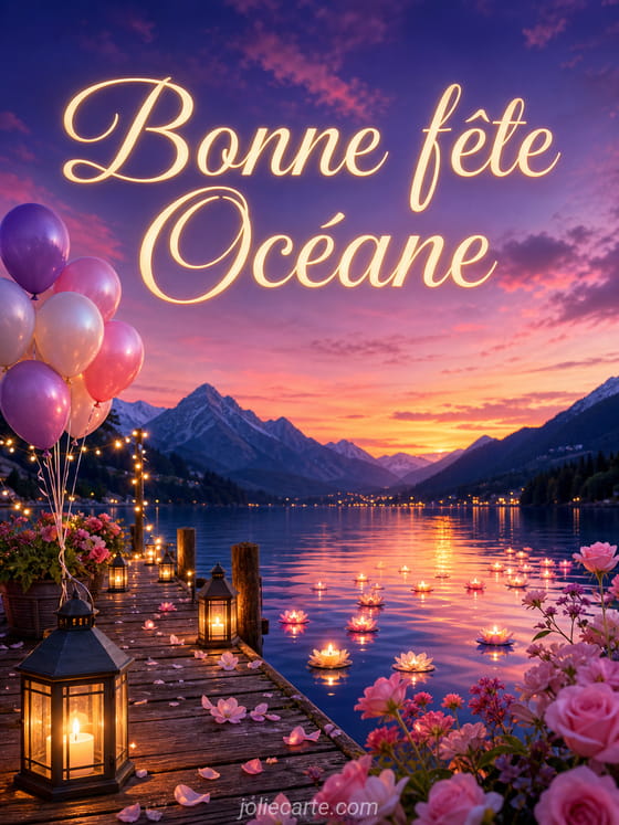Carte bonne fête Océane