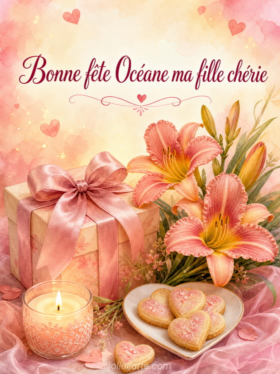 Carte bonne fête Océane