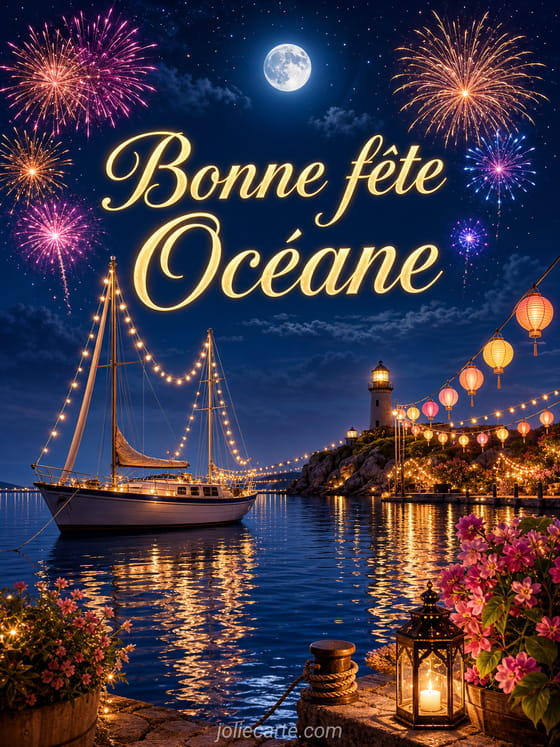 Carte bonne fête Océane