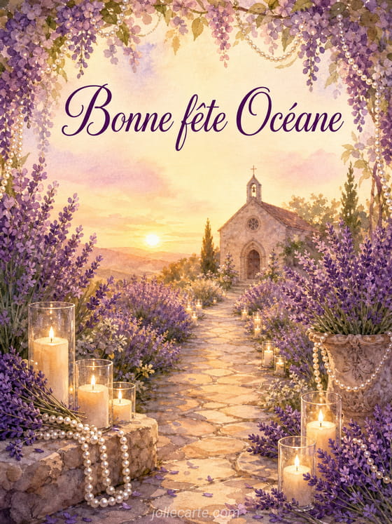 Carte bonne fête Océane