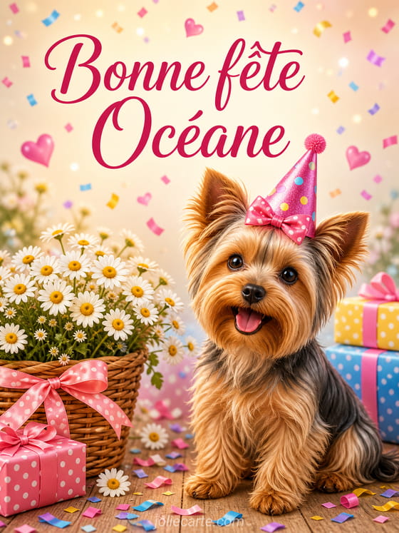 Carte bonne fête Océane
