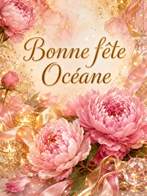 Carte bonne fête Océane