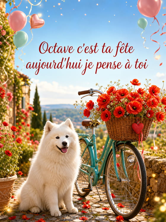 Carte bonne fĂȘte Octave