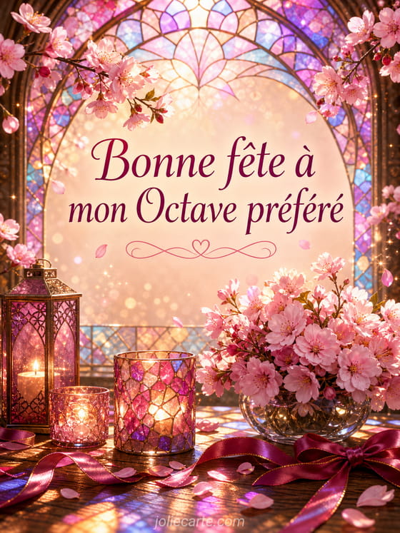 Carte bonne fĂȘte Octave