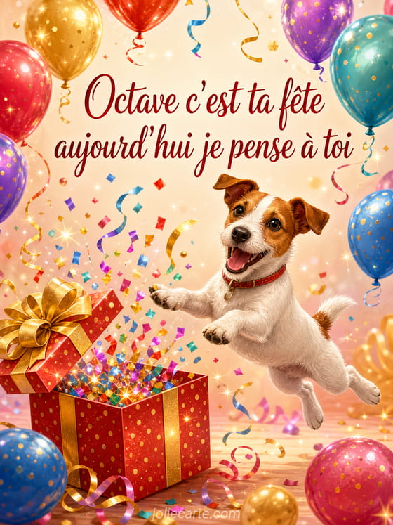 Carte bonne fĂȘte Octave