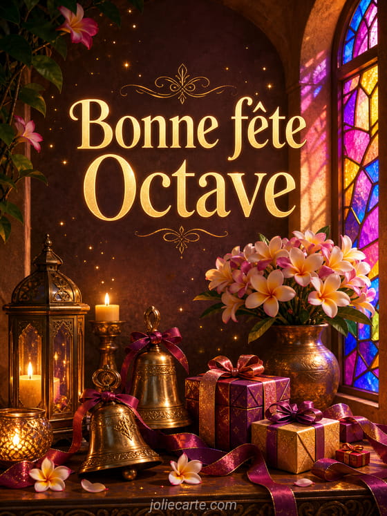Carte bonne fĂȘte Octave