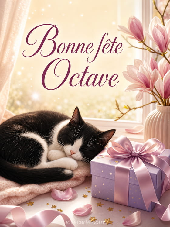 Carte bonne fĂȘte Octave