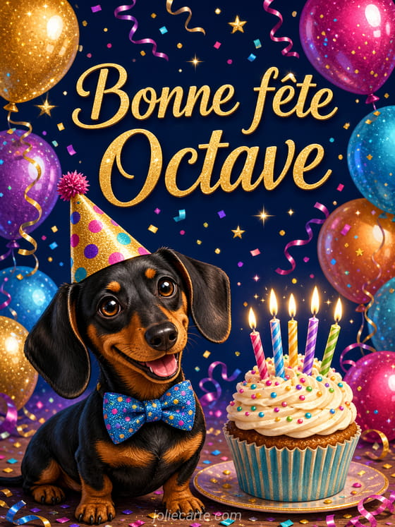 Carte bonne fĂȘte Octave