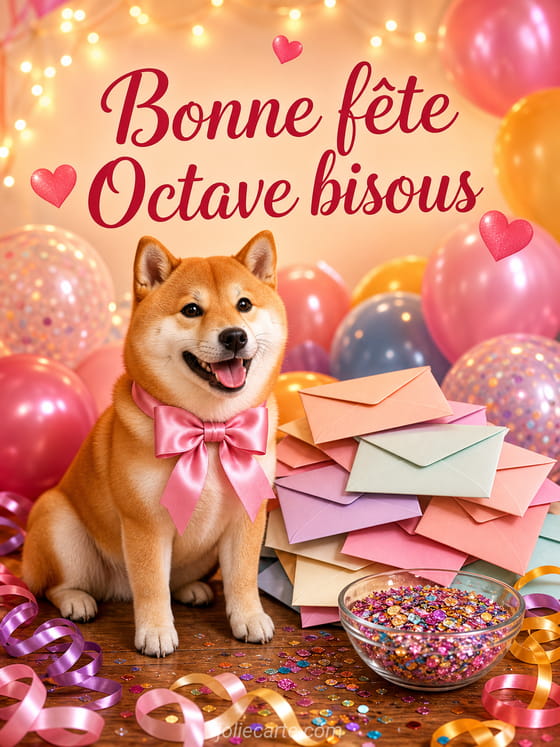 Carte bonne fĂȘte Octave