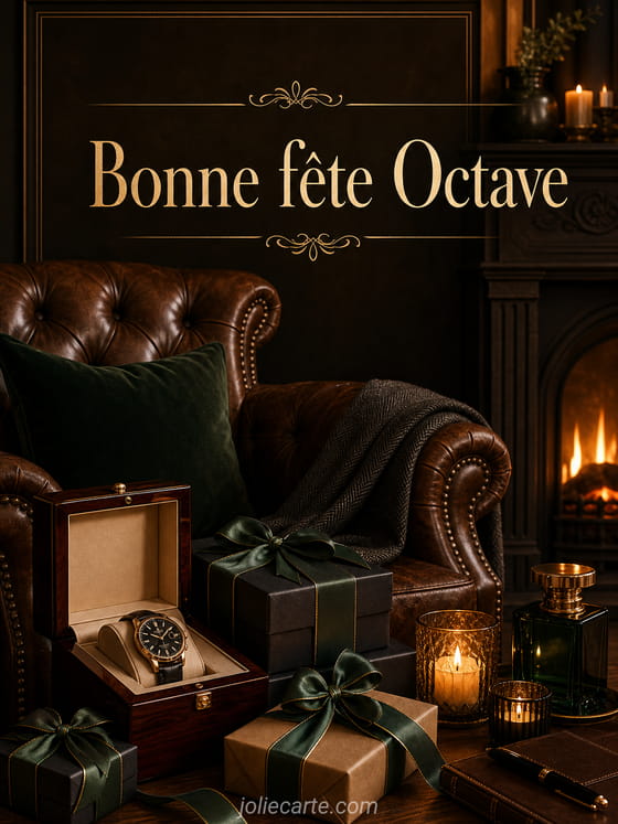 Carte bonne fĂȘte Octave