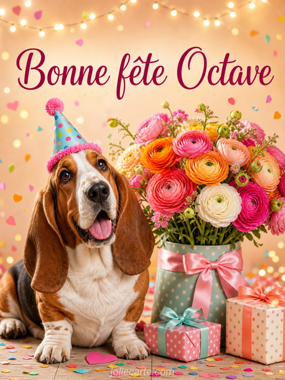 Carte bonne fĂȘte Octave