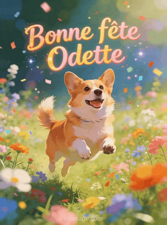 Bonne fête Odette - Odette gif bonne fete gratuit