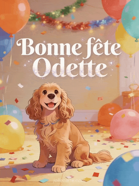 Bonne fête Odette - Carte bonne fete odette