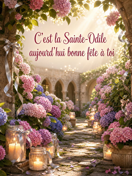 Carte bonne fête Odile