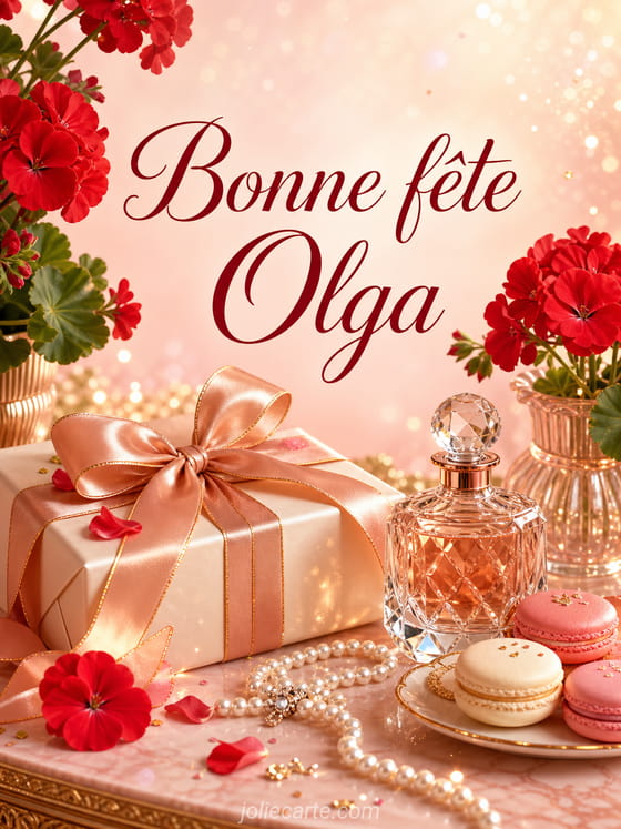 Carte bonne fĂȘte Olga