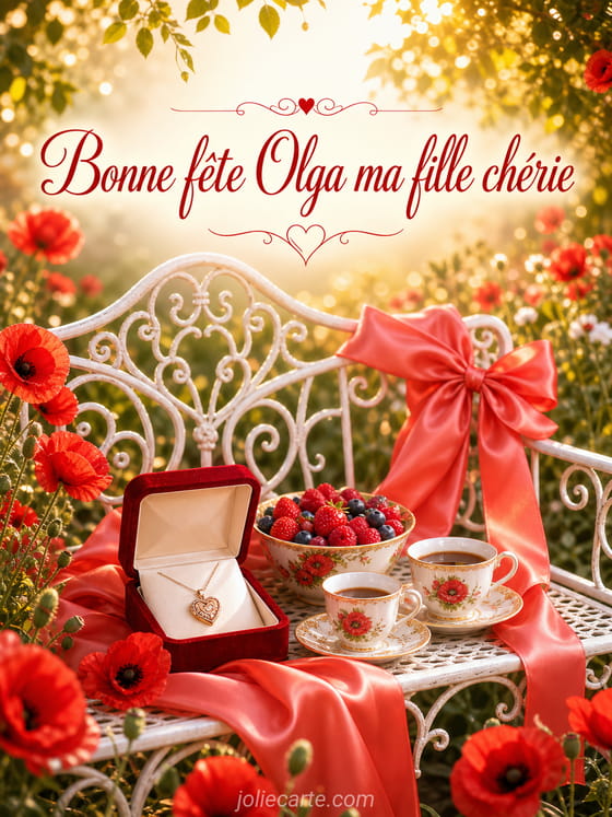 Carte bonne fĂȘte Olga