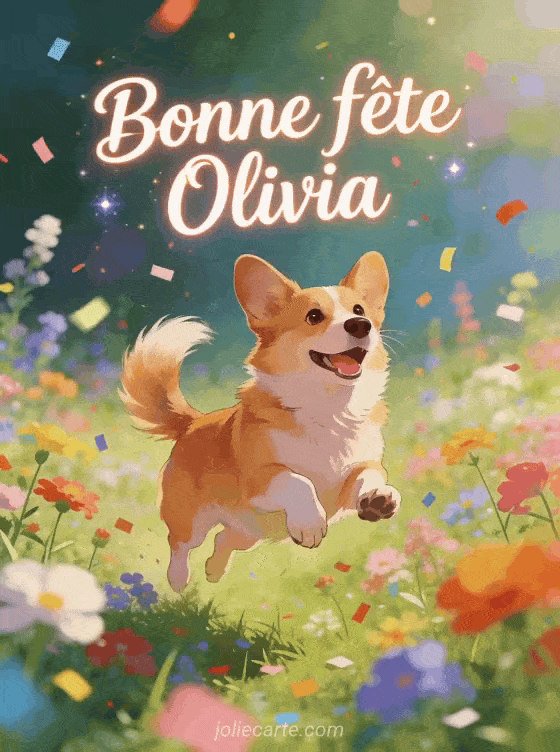 Bonne fête Olivia - Olivia gif bonne fete gratuit