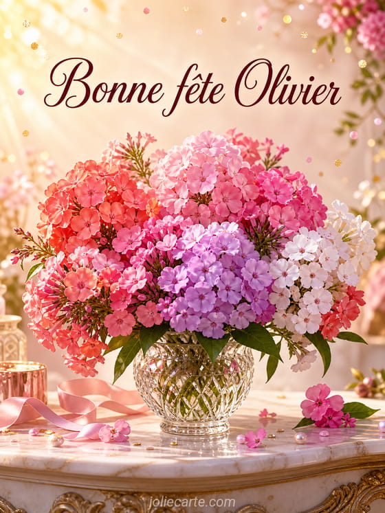 Carte bonne fĂȘte Olivier