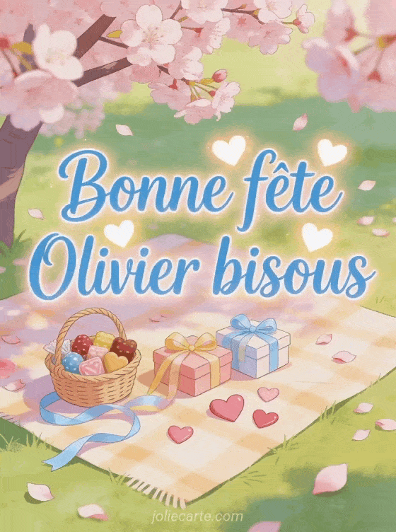 Bonne fête Olivier - Bonne fete olivier bisous