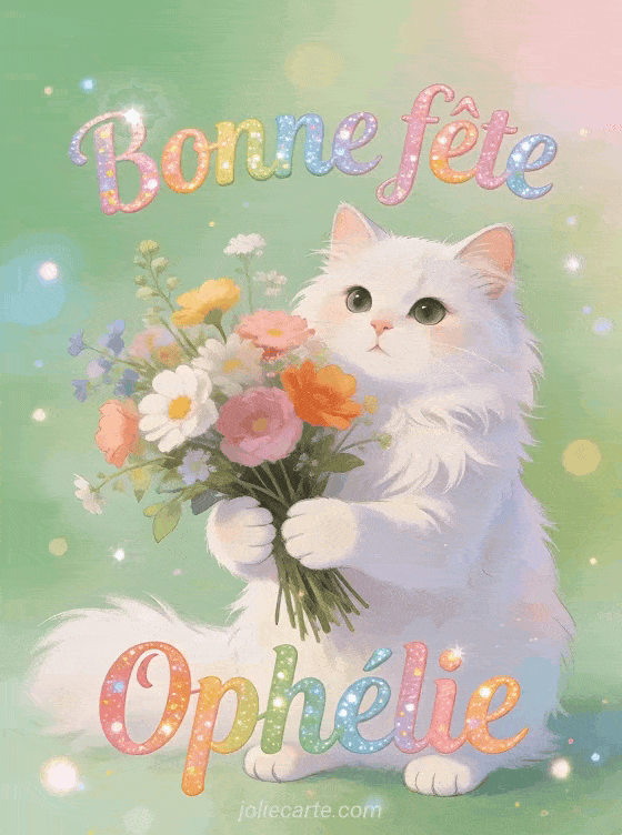 Bonne fête Ophélie - Ophelie gif bonne fete