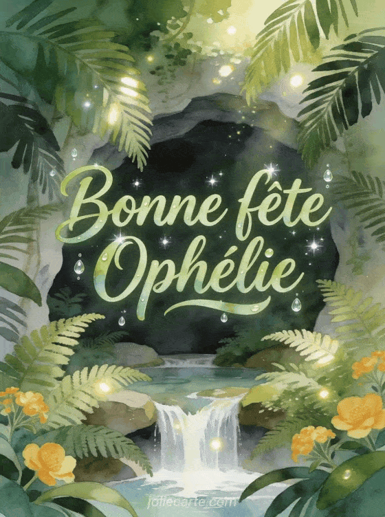 Bonne fête Ophélie - Fete sainte ophelie