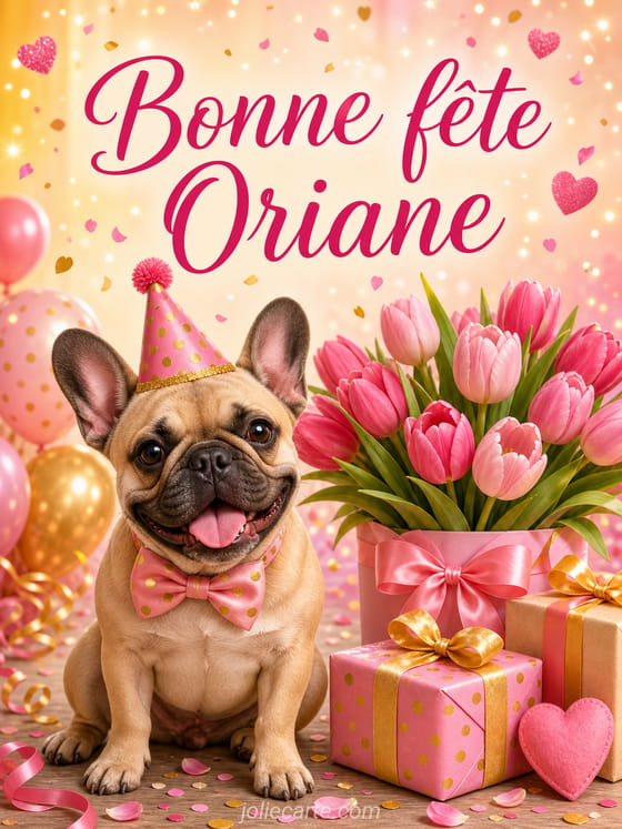 Carte bonne fête Oriane