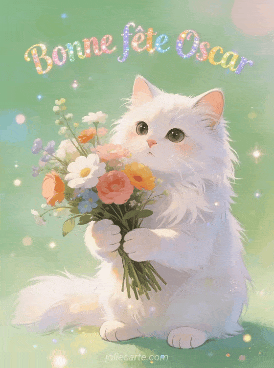 Bonne fête Oscar - Bonne fete oscar chat